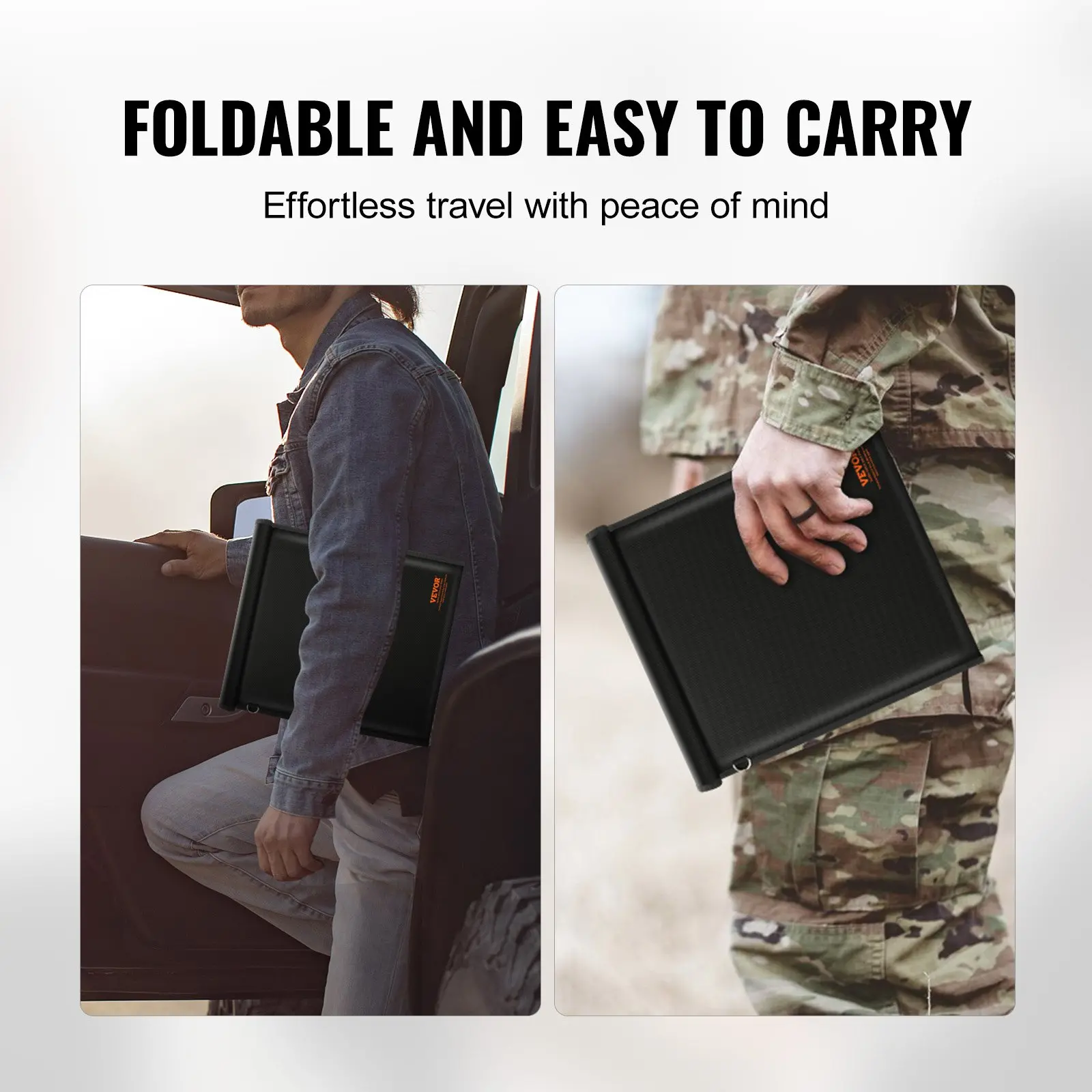VEVOR Faraday Bag, Faraday Pouch Set for Laptop (16.9 x 15), Fireproof & Waterproof Faraday Signal Blocking Holder for Car Keys, Phones & Tablets, Anti-Theft Pouch & Anti-Hacking Case Blocker, Black - Image 4