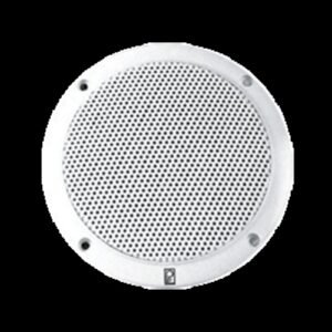 Poly-Planar 6" 2-Way Coax-Integral Grill Marine Speaker - (Pair) White