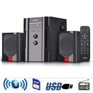 beFree Sound 2.1 Channel Surround Sound Bluetooth Speaker System