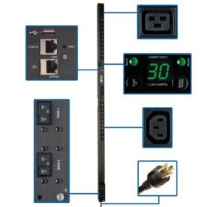 TrippLite Switched 5/5.8kW 30A 208/240V Single-Phase PDU PDUMV30HVNETLX