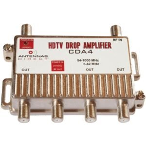 Antennas Direct CDA4 Output TV/CATV Distribution Amp (4 Way)