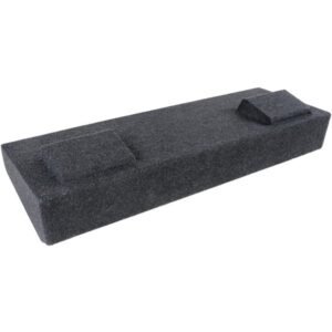 Atrend A184-12CP Bbox Series Subwoofer Box for GM Vehicles (12" Dual Downfire; Fits GM Crew Cab 2014 and Up)