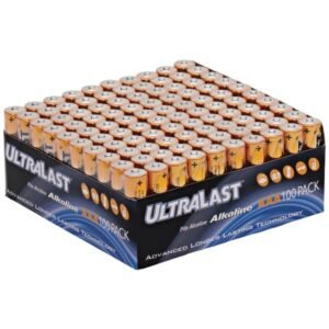 Ultralast ULA100AAAB ULA100AAAB Alkaline AAA Batteries, 100 pk