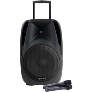 Gemini ES-12TOGO 12" Pro DJ Battery-Powered Speaker with 2 Microphones