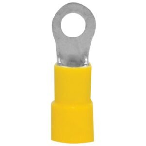 Install Bay YVRT14 Vinyl Ring Terminals (12-10 Gauge, 1/4", 100 pk)