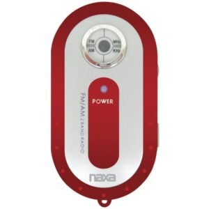 Naxa NR720RD AM/FM Mini Pocket Radio (Red)