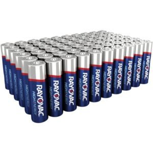 RAYOVAC 815-60PPJ Alkaline Batteries Reclosable Pro Pack (AA, 60 pk)