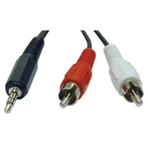Tripp Lite P314-006 3.5 mm Stereo to 2 RCA Audio Y-Splitter Adapter (6-Feet)