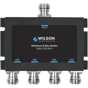 Wilson Electronics 859981 4-Way -6dB Cellular Signal Splitter with N-Female Connectors