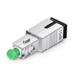 64685 SC/APC Singlemode Fixed Fiber Optic Attenuator - Male to Female - 10 dB