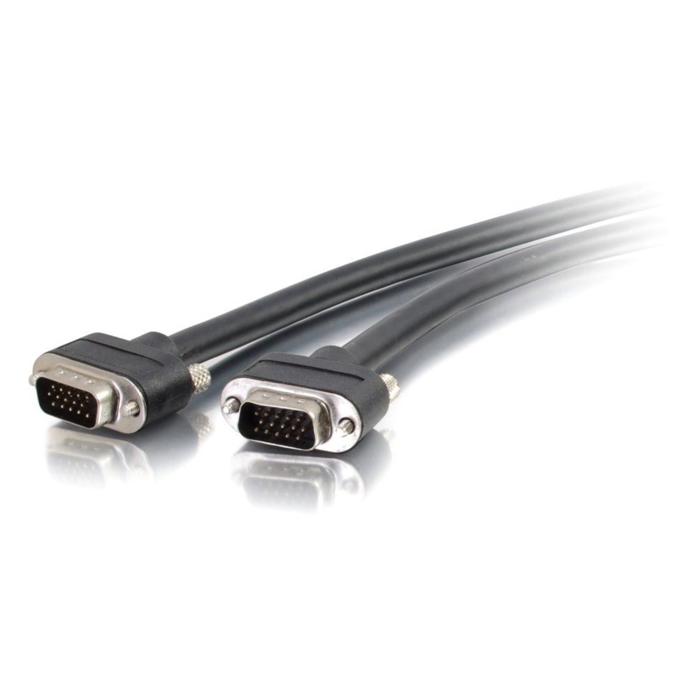 C2G 15ft VGA Cable - Select - In Wall Rated - M/M - VGA for Monitor, Video Device - 15 ft - 1 x HD-15 Male VGA - 1 x HD-15 Male VGA - Black