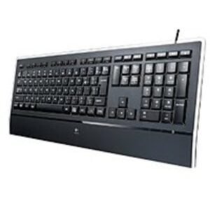 Logitech 920-000914 USB Wired Ultra-thin Illuminated Keyboard with Backlighting - 106 Normal Keys - Black