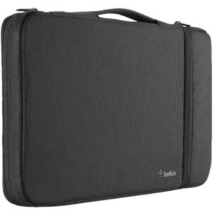 Belkin Air Protect Carrying Case (Sleeve) for 11 MacBook Air - Black - Impact Resistant, Drop Resistant, Shock Absorbing, Tear Resistant, Damage Resistant - Ballistic Nylon - Handle, Hand Strap - 16.9 Height