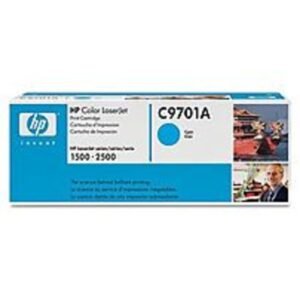 HP C9701A Toner Cartridge for Color Laserjet 1500 and 2500 Series - 4,000 Pages - Cyan