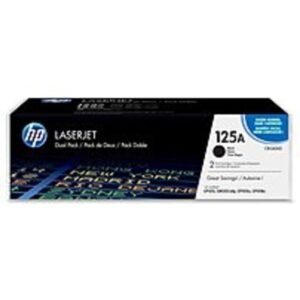 HP CB540AD No 125A Toner Cartridges - 2-Pack - Black