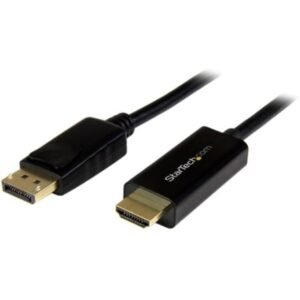 StarTech.com DP2HDMM2MB DisplayPort to HDMI converter cable - 6 ft (2m) - 4K - DisplayPort/HDMI for Ultrabook, Projector, Desktop Computer - 6.56 ft - 1 Pack - 1 x DisplayPort Male Digital Audio/Video - 1 x HDMI Male Digital Audio/Video