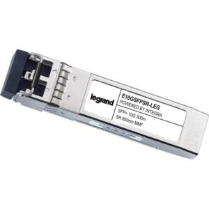 Legrand Intel E10GSFPSR Compatible 10GBase-SR MMF SFP+ Transceiver - TAA - For Optical Network, Data Networking - 1 LC 10GBase-SR Network - Optical Fiber Multi-mode - 10 Gigabit Ethernet - 10GBase-SR - Hot-swappable - TAA Compliant