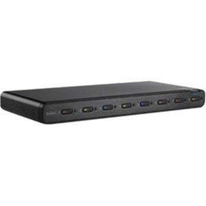 Belkin Advanced Secure 8-Port DVI-I KVM - 8 Computer(s) - 1 Local User(s) - 3840 x 2160 - 2 x PS/2 Port - 19 x USB - 9 x DVI - Desktop, Rack-mountable