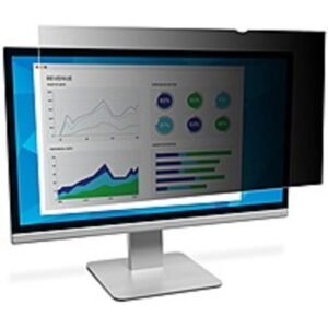 3M Privacy Filter Black, Matte, Glossy - For 21.5 Widescreen Monitor - 16:9