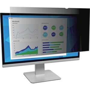 3M Privacy Filter Black, Matte, Glossy - For 24 Widescreen Monitor - 16:10