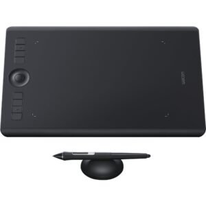 Wacom Intuos Pro - Medium - Graphics Tablet - 8.82 x 5.83 - 5080 lpi - Touchscreen - Multi-touch Screen Wired/Wireless - Bluetooth/Wi-Fi - 8192 Pressure Level - Pen - PC, Mac - Black