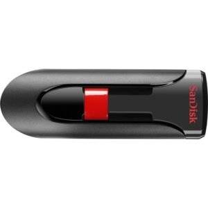 SanDisk Cruzer Glide USB Flash Drive - 16 GB - USB 2.0 - Black, Red