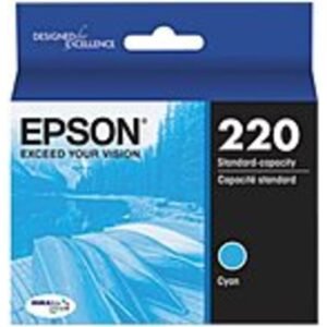 Epson DURABrite Ultra Ink T220 Ink Cartridge - Cyan - Inkjet - Standard Yield - 1 Each