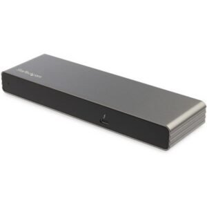 StarTech.com Thunderbolt 3 Dock - For MacBook Pro and Windows - Dual 4K 60Hz Thunderbolt 3 Docking Station - DP / HDMI / VGA - 85W Power Delivery - Connect your Thunderbolt 3 laptop to dual monitors w/ flexible video output (DP, HDMI, VGA), GbE and 2x USB