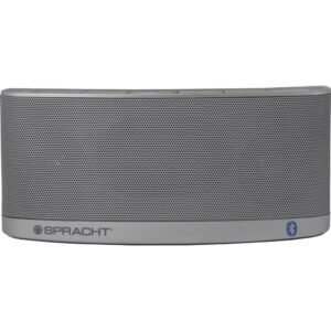 Spracht Blunote2.0 Portable Bluetooth Speaker System - 10 W RMS - Silver - Battery Rechargeable - USB